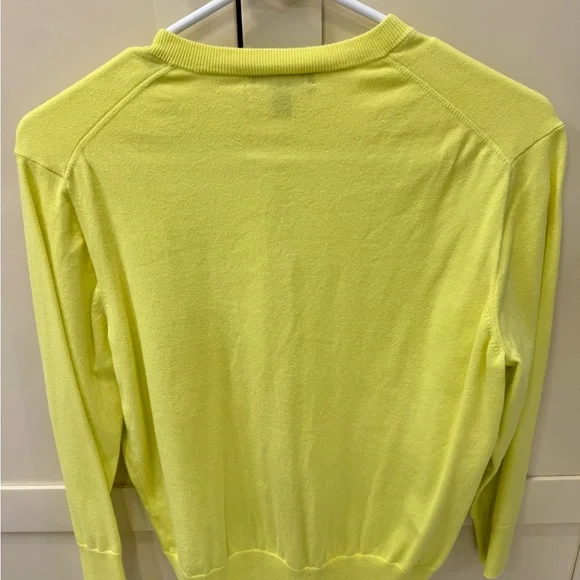 J. Crew Women's Neon Yellow Jackie Cardigan - Picture 4 of 4